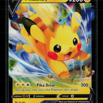 Pokemon 2023 Crown Zenith Pikachu V FA #SWSH285