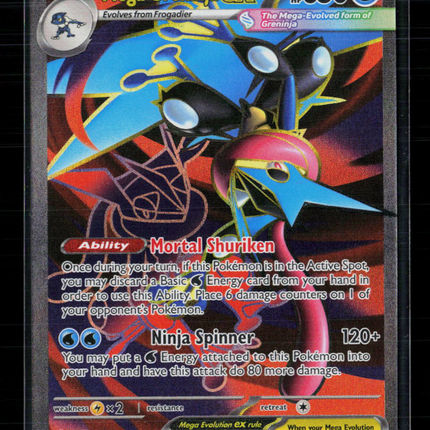 Pokemon 2025 Mega Evolution Mega Greninja EX SAR #100/86