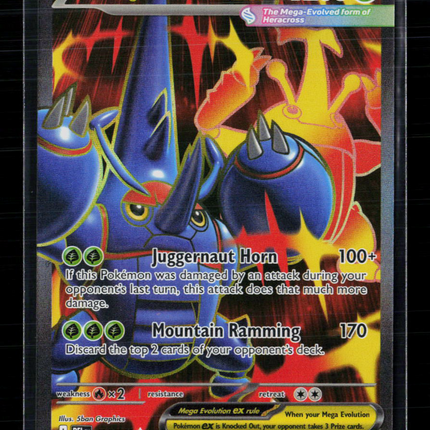 Pokemon 2025 Mega Evolution – Phantasmal Flames Mega Heracross EX SAR #108/94