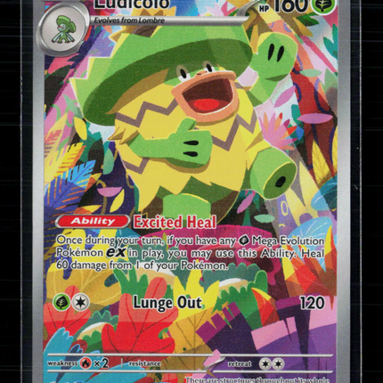 Pokemon 2025 Mega Evolution – Phantasmal Flames Ludicolo #95/94
