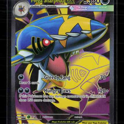 Pokemon 2025 Mega Evolution – Phantasmal Flames Mega Sharpedo EX SAR #113/94