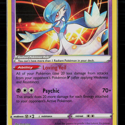Pokemon 2022 Lost Origin Radiant Gardevoir #69/196