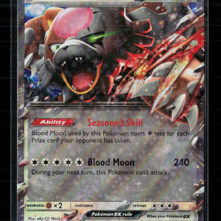 Pokemon 2024 Twilight Masquerade Bloodmoon Ursaluna EX #141/167