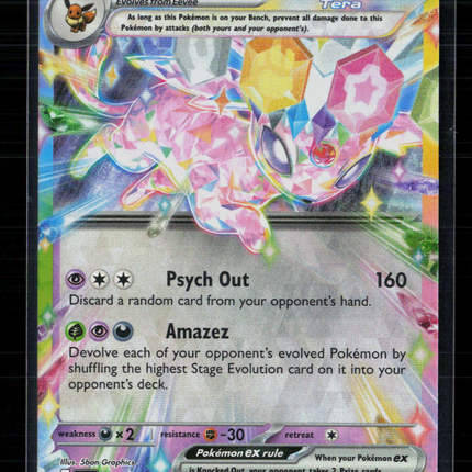 Pokemon 2025 Prismatic Evolutions Espeon EX RR #34/131
