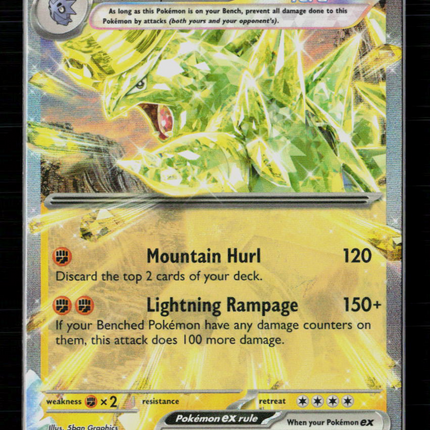 Pokemon 2023 Obsidian Flames Tyranitar EX RR #66/197