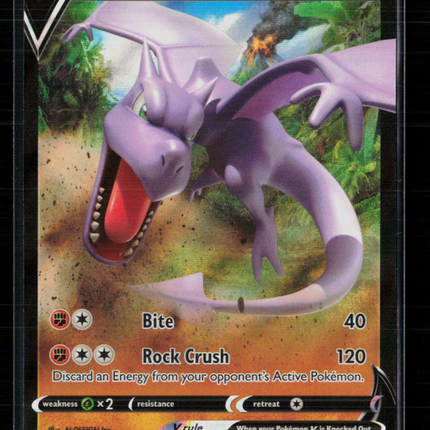 Pokemon 2022 Lost Origin Aerodactyl V #92/196