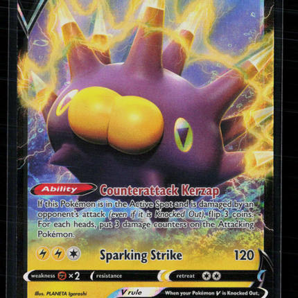 Pokemon 2020 Rebel Clash Pincurchin V #72/192