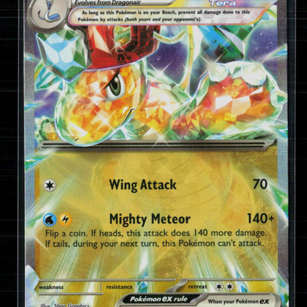 Pokemon 2023 Obsidian Flames Dragonite EX RR #159/197