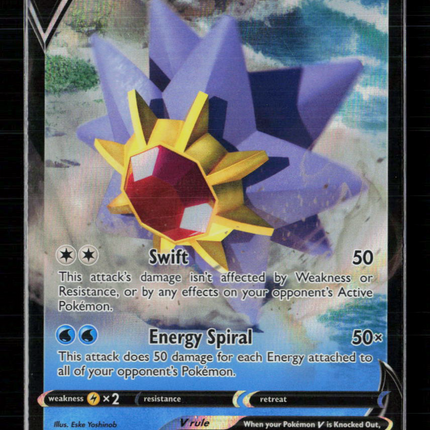 Pokemon 2022 Astral Radiance Starmie V #30/189