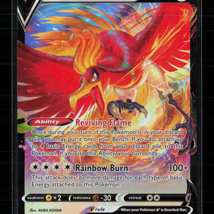 Pokemon 2022 Silver Tempest Ho-Oh V #140/195