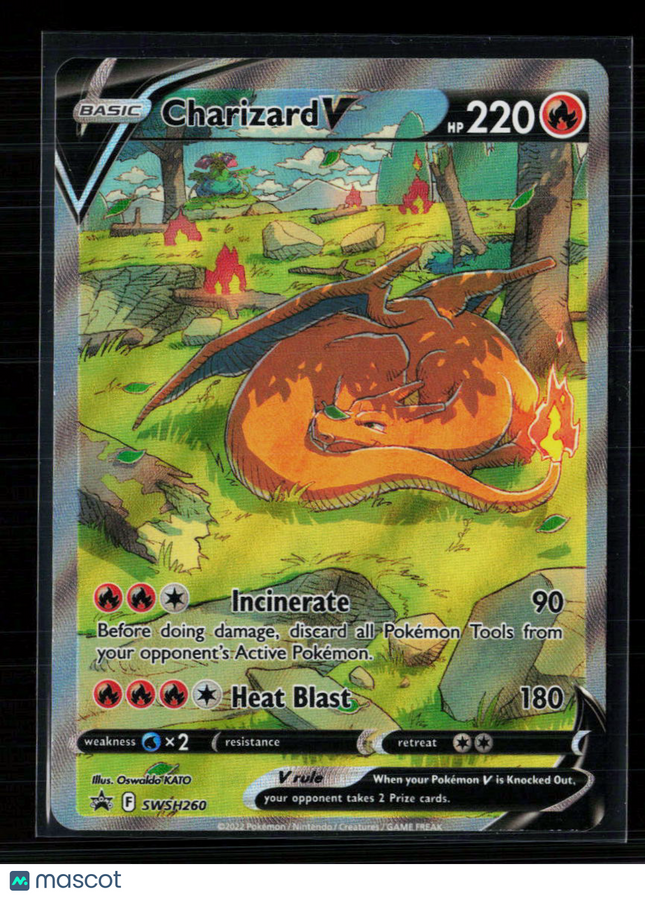 Pokemon 2022 Sword & Shield Charizard V FA #SWSH260