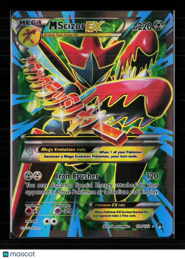 Pokemon 2016 BREAKpoint M Scizor EX FA #120/122