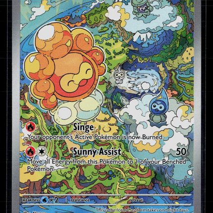 Pokemon 2024 Stellar Crown Castform Sunny Form #195/191