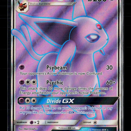Pokemon 2017 Sun & Moon Espeon GX FA #140/149