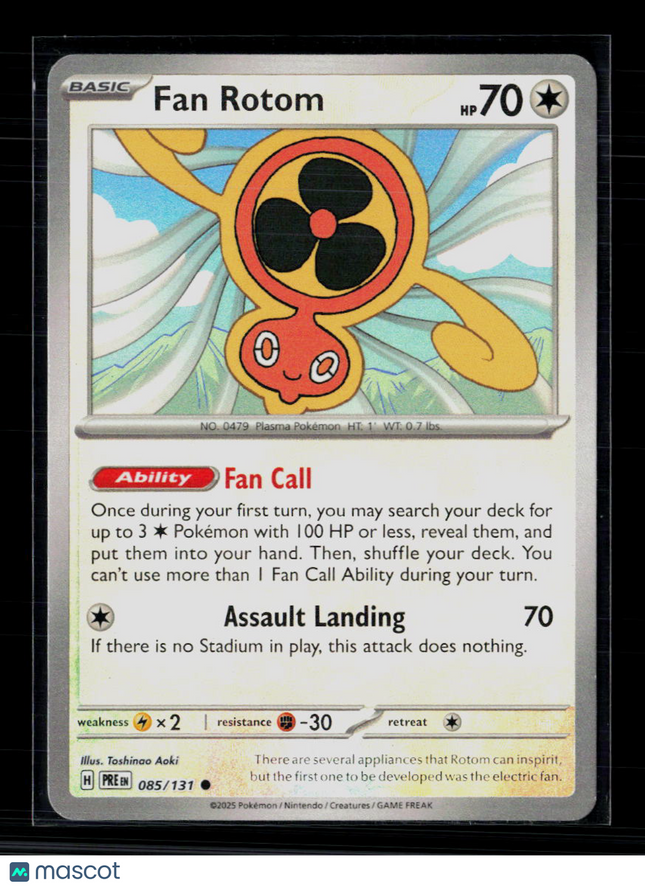Pokemon 2025 Scarlet & Violet Journey Together Fan Rotom #85/131 Masterball