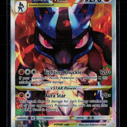 Pokemon 2023 Crown Zenith Lucario VSTAR #SWSH291