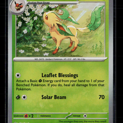 Pokemon 2025 Prismatic Evolutions Leafeon #5/131 Pokeball