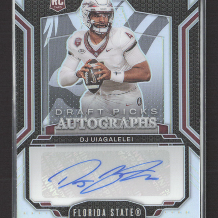 2025 Panini Prizm Draft Picks DJ Uiagalelei #DPA-DJU RC Auto