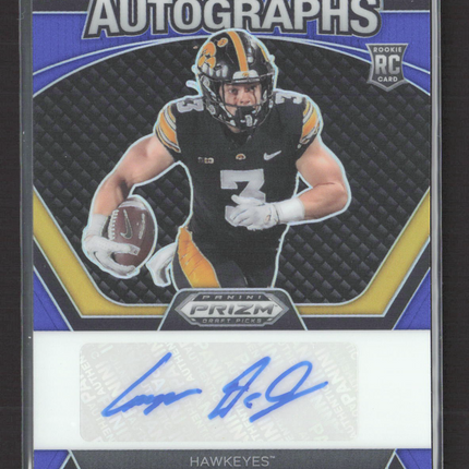 2024 Panini Prizm Draft Picks Cooper DeJean #DPA-CDN Blue 055/149 RC Auto