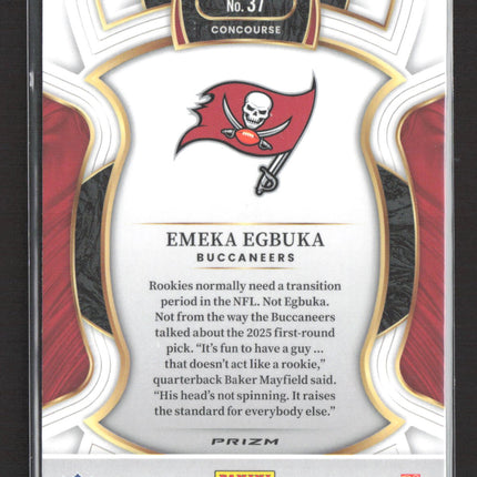 2026 Panini Select Concourse Prizm Emeka Egbuka #37 RC SIlver