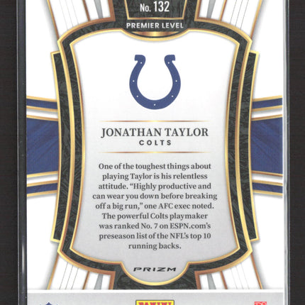 2026 Panini Select Prizm Premier Level Jonathan Taylor #132 Silver