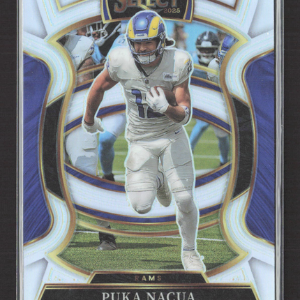 2026 Panini Select Prizm Puka Nacua #21 Concourse Silver