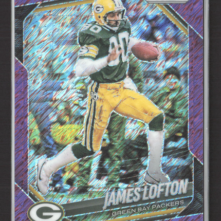 2025 Panini Prizm Football James Lofton #149 Purple Shimer 12/15