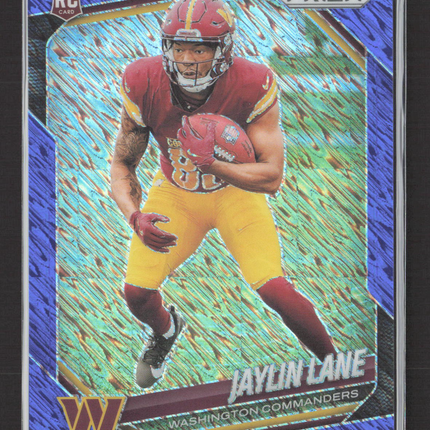 2025 Panini Prizm Football Jaylin Lane #356 Blue Shimmer RC 33/35
