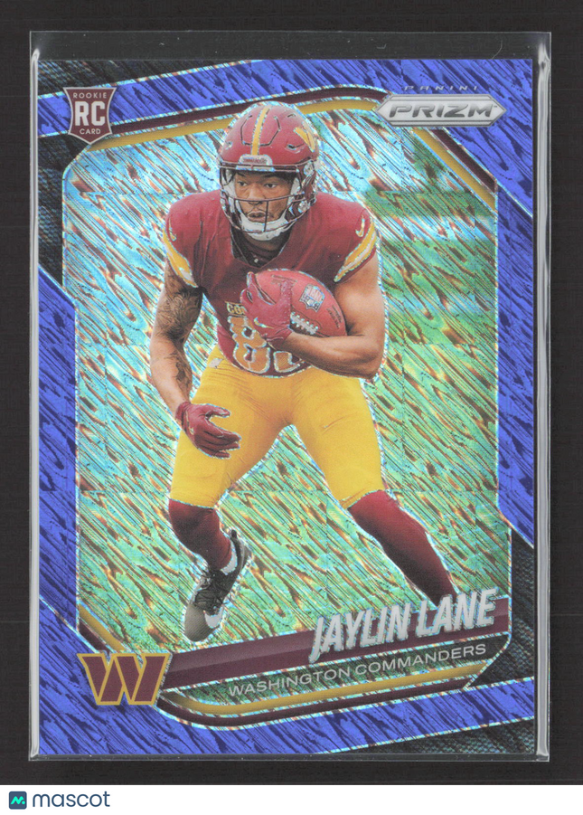 2025 Panini Prizm Football Jaylin Lane #356 Blue Shimmer RC 33/35