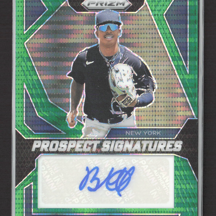 2024 Panini Prizm Baseball Signatures Brando Mayea #PS-BM Green 06/25 Auto