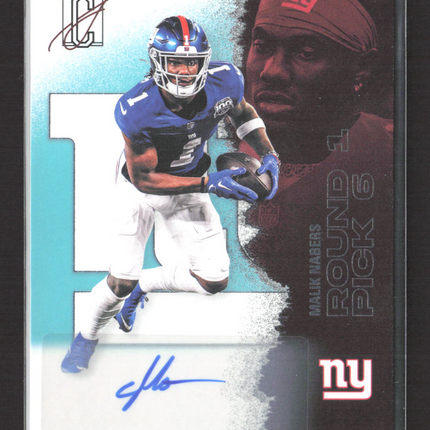 2025 Topps Signature Class Malik Nabers #40 029/225 Auto