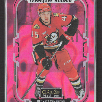 2026 O-Pee-Chee Platinum Marquee Rookie Beckett Sennecke #269 Pink Magma