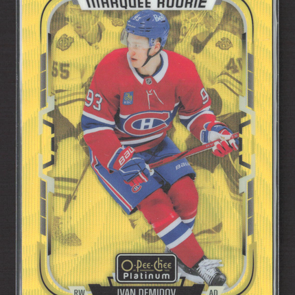 2026 O-Pee-Chee Platinum Marquee Rookie Ivan Demidov #232 Neon Yellow Surge