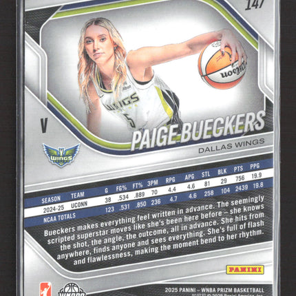 2025 Panini Prizm Paige Bueckers #147 RC