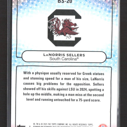2025 Bowman University Best Showpieces LaNorris Sellers Gold Refractor 19/50