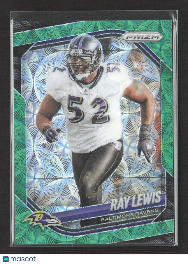 2025 Panini Prizm Football Ray Lewis #42 Green Scope /75