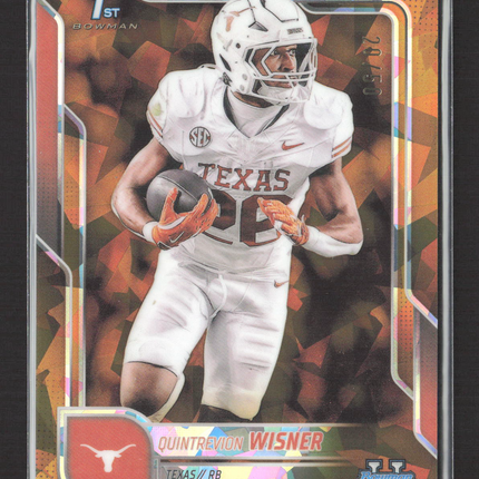 2025 Bowman Chrome University Quintrevion Wisner #169 Gold Sapphire 20/50