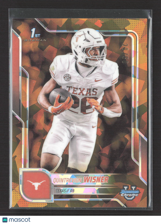 2025 Bowman Chrome University Quintrevion Wisner #169 Gold Sapphire 20/50