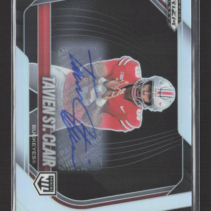 2024 Panini Prizm Black Football Tavien St. Clair #193 Auto