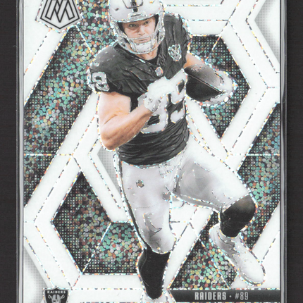2025 Panini Mosaic Prizm Brock Bowers #5 White Sparkle