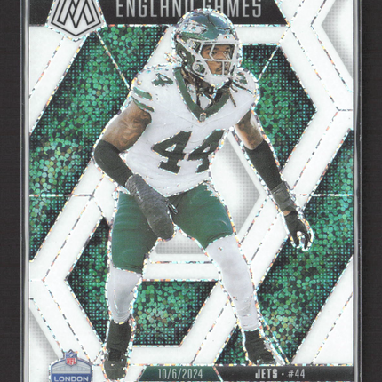 2025 Panini Mosaic Prizm Football Jamien Sherwood #270 White Sparkle