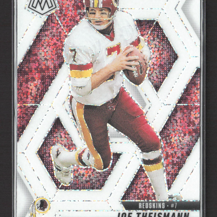 2025 Panini Mosaic Prizm Joe Theismann #105 White Sparkle