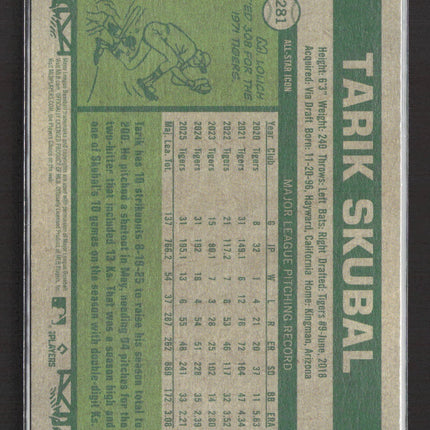 2024 Topps Heritage Tarik Skubal #281 White Border