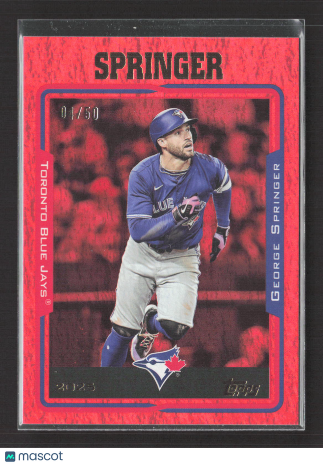 2025 Topps Archives George Springer #204 Red /50