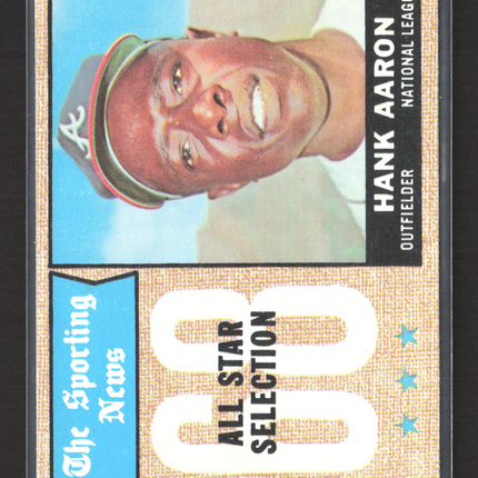 1968 Topps Hank Aaron #370 All Star Selection