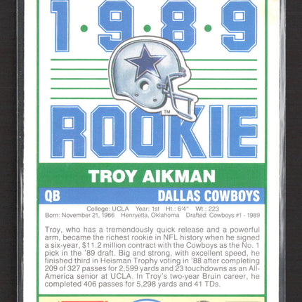 1989 Score Troy Aikman #270