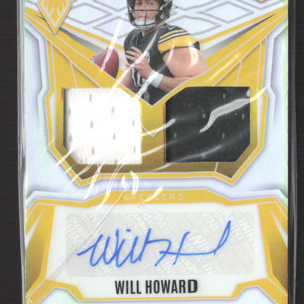 2025 Panini Phoenix  Will Howard #DRP-WHD Dual Patch 055/149 RC Jersey Auto