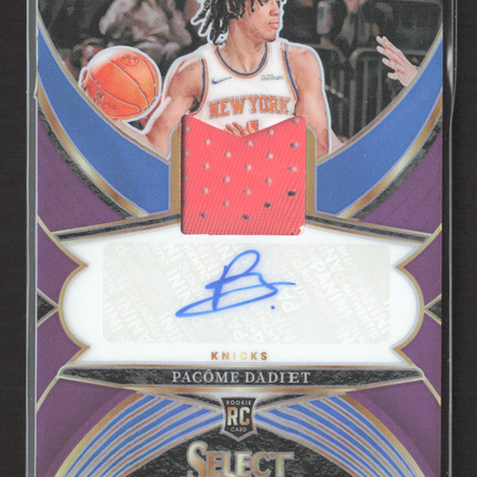 2025 Panini Select Prizm Pacome Dadiet #RJA-DAD 43/99 RC Patch Auto