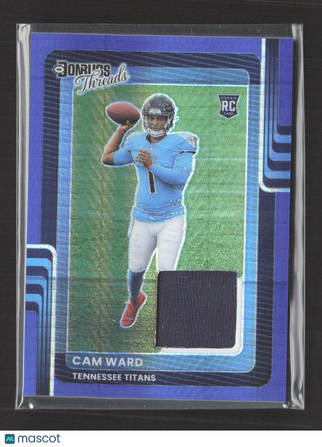 2025 Panini Donruss Optic Threads Prizm Cam Ward #DTBH-CWD Blue RC Jersey