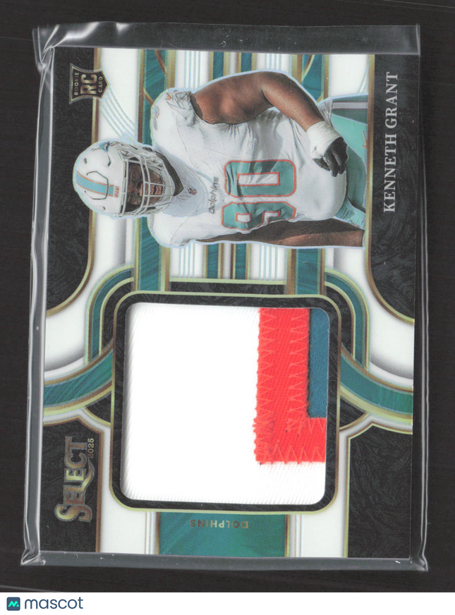 2026 Panini Select Prizm Kenneth Grant #JRSW-KGT 63/99 RC Jumbo Rookie Patch